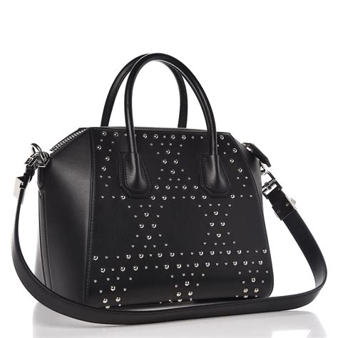 givenchy antigona black studded|givenchy antigona small price.